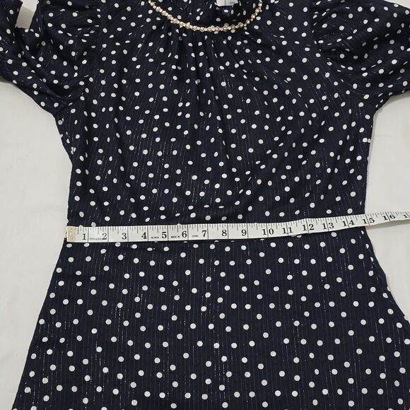 Sandro Pearl Crystal Polka Dot Mini Dress Size small (missing) - Picture 10 of 13